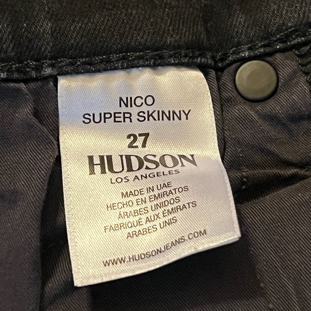 Hudson Nico super skinny black jeans - Picture 3 of 5